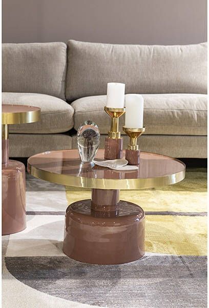Zuiver Koffietafel Glam roze