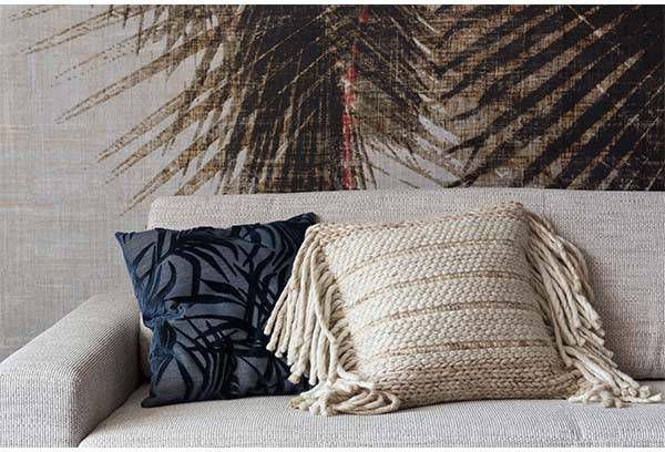 Zuiver sierkussen Fringe naturel (45x45 cm)