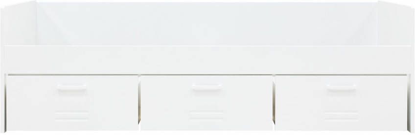 Bopita bedbank met 3 laden(excl. bodem) Wit Locker(90x200 cm )