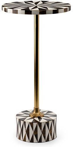 Kare Design Bijzettafel Domero Cirque Gold White Ø25cm