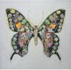MondiArt Canvas Grote Vlinder Met Textiel online kopen